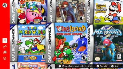 Game Boy Advance: Nintendo Switch Online - Screenshot - Game Select
