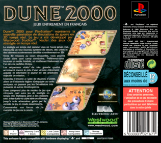 Dune 2000 - Box - Back