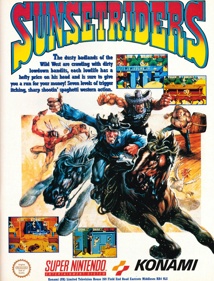 Sunset Riders - Advertisement Flyer - Front