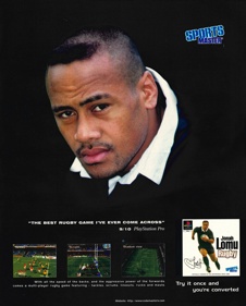 Jonah Lomu Rugby - Advertisement Flyer - Front