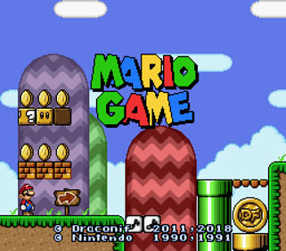 Mario Game - Screenshot - Game Title Image