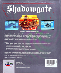 Shadowgate - Box - Back