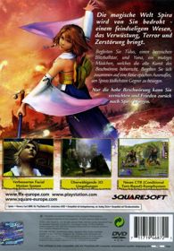 Final Fantasy X - Box - Back Image