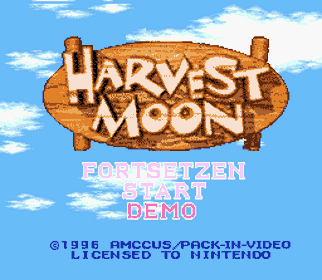 Harvest Moon - Screenshot - Game Title