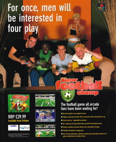 Super Football Champ - Advertisement Flyer - Front