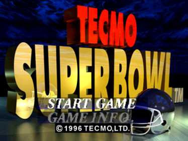 Tecmo Super Bowl - Screenshot - Game Title Image