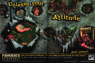 Crusader: No Regret - Advertisement Flyer - Front