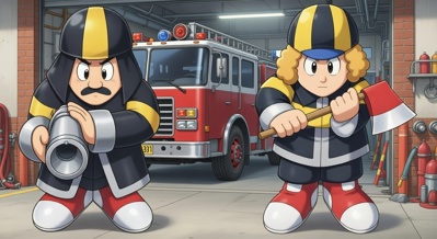 The Firemen - Fanart - Background Image