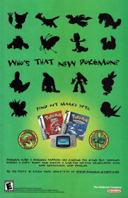 Pokémon Sapphire Version - Advertisement Flyer - Front