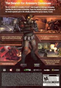 F.E.A.R.: Perseus Mandate - Box - Back