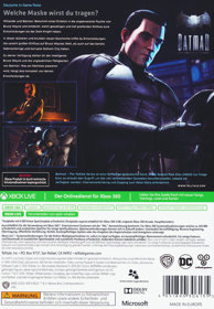 Batman: The Telltale Series - Box - Back