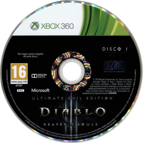 Diablo III: Reaper of Souls: Ultimate Evil Edition - Disc Image