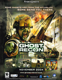 Tom Clancy's Ghost Recon 2 - Advertisement Flyer - Front