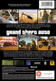 Grand Theft Auto: San Andreas - Box - Back