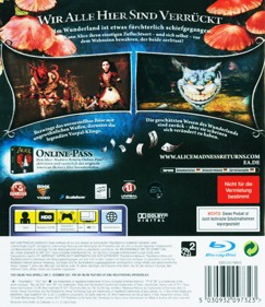 Alice: Madness Returns - Box - Back
