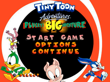 Tiny Toon Adventures: Plucky's Big Adventure - Screenshot - Game Title Image
