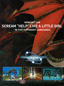 Phantasy Star Online - Advertisement Flyer - Front