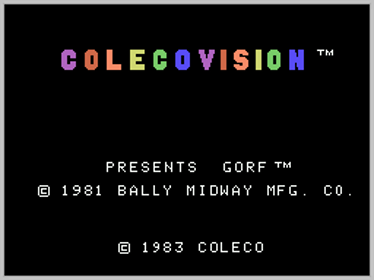Gorf - Screenshot - Game Title Image