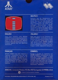 Brain Games - Box - Back