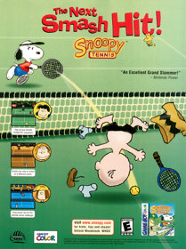 Snoopy Tennis - Advertisement Flyer - Front