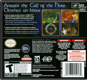 Orcs & Elves - Box - Back - Reconstructed