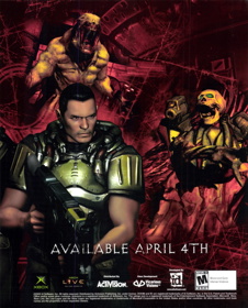 DOOM 3 - Advertisement Flyer - Front