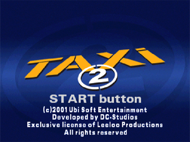 Taxi 2 - Screenshot - Game Title