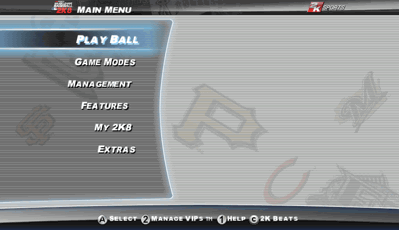 Major League Baseball 2K8 - Screenshot - Game Select