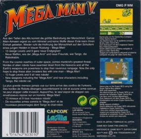 Mega Man V - Box - Back
