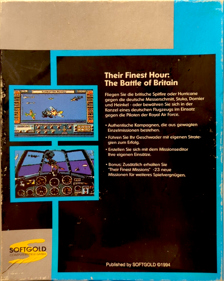 Their Finest Hour: The Battle of Britain - Box - Back