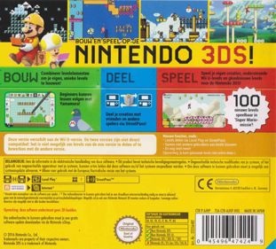 Super Mario Maker for Nintendo 3DS - Box - Back