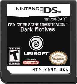 CSI: Dark Motives - Cart - Front