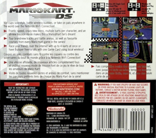 Mario Kart DS - Box - Back