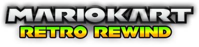 Mario Kart Retro Rewind - Clear Logo