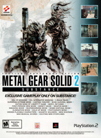 Metal Gear Solid 2: Substance - Advertisement Flyer - Front