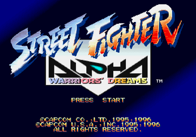 Street Fighter Alpha: Warriors' Dreams - Screenshot - Game Title Image