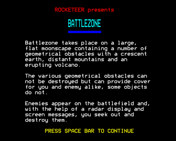 Battlezone - Screenshot - Game Title