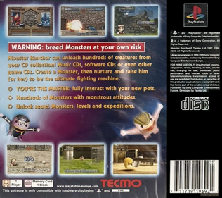 Monster Rancher - Box - Back
