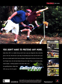 Gallop Racer 2001 - Advertisement Flyer - Front