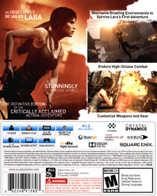 Tomb Raider: Definitive Edition - Box - Back