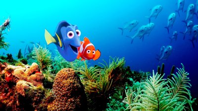 2 Games in 1: Monsters, Inc. / Finding Nemo - Fanart - Background