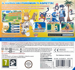 Pokémon Sun - Box - Back Image