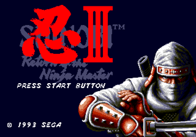 Shinobi III: Return of the Ninja Master - Screenshot - Game Title Image