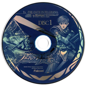 Ys: The Oath in Felghana - Disc