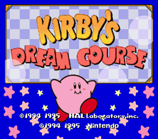 Kirby's Dream Course - Screenshot - Game Title