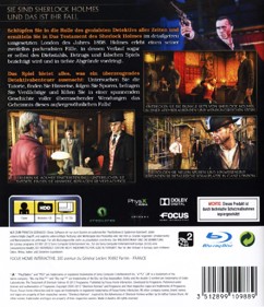The Testament of Sherlock Holmes - Box - Back