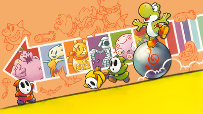 Yoshi Topsy-Turvy - Fanart - Background