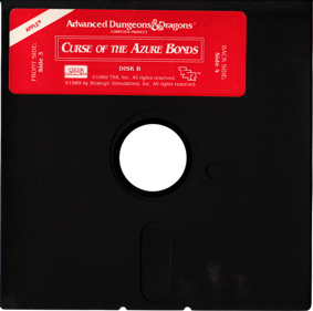 Advanced Dungeons & Dragons: Curse of the Azure Bonds - Disc Image
