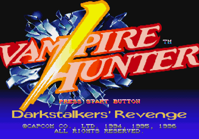 Night Warriors: Darkstalkers' Revenge - Screenshot - Game Title