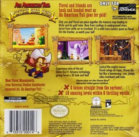 An American Tail: Fievel's Gold Rush - Box - Back